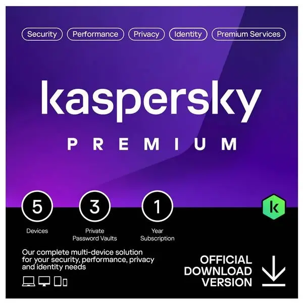 Kaspersky Premium 5 Device 1 Year - Digital Code Delivered Via Email 1