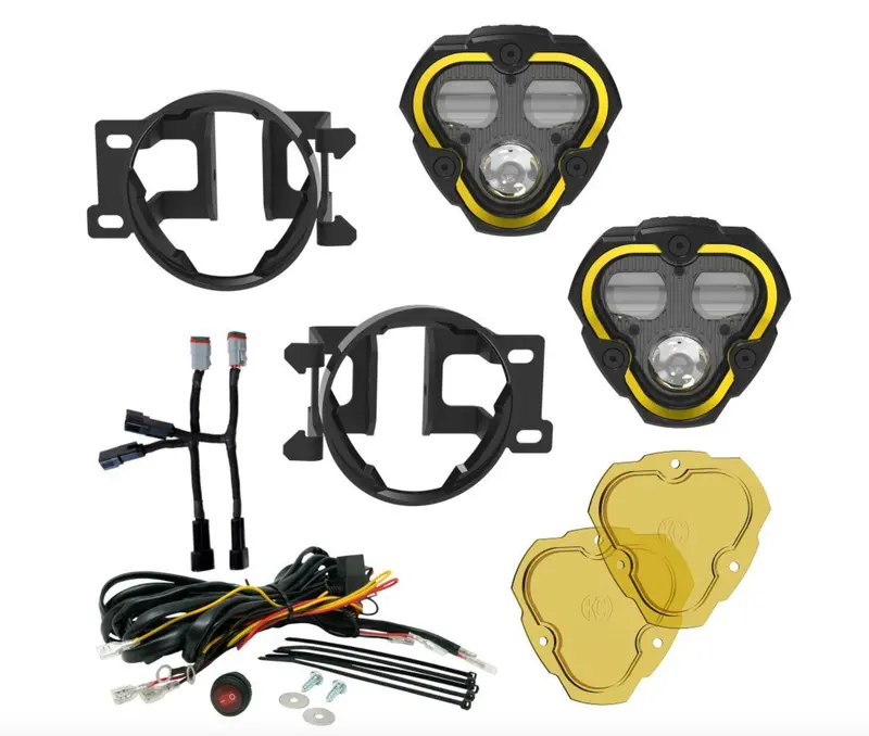Kc Hilites Flex Era 3 Dual Mode Sae Fog Lights - 2-Light Master Kit - Toyota Tacoma/4Runner/Tundra 1