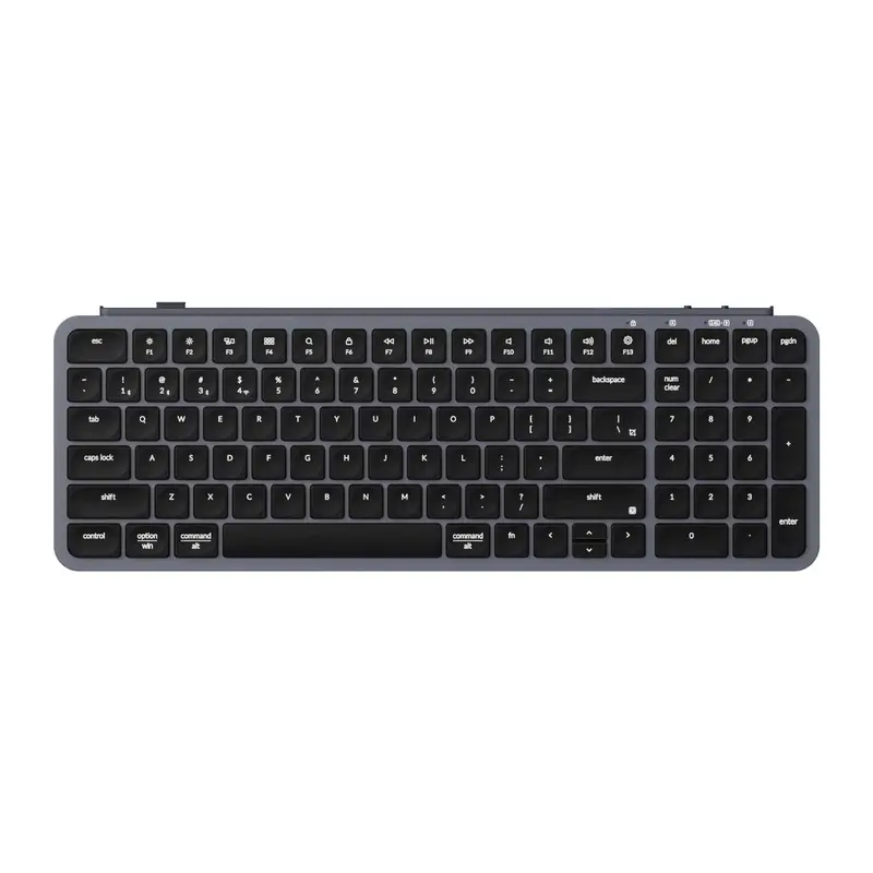 Keychron B2 Pro Ultra-Slim 96% Wireless Keyboard - Space Gray 1