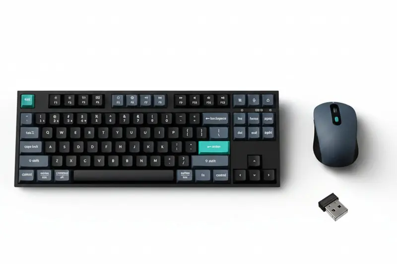 Keychron B33 80% Tkl Wireless Keyboard And Mouse Combo – Black/Green 1