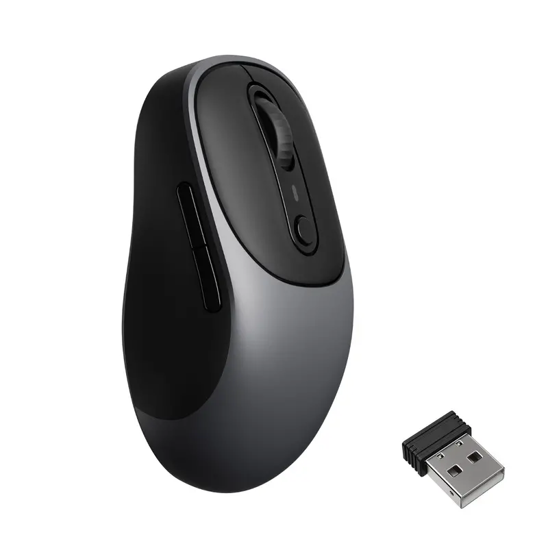 Keychron Bm24 Wireless Silent Mouse - Metal Grey 1