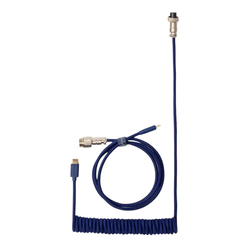 Keychron Coiled Aviator Blue Cable 2