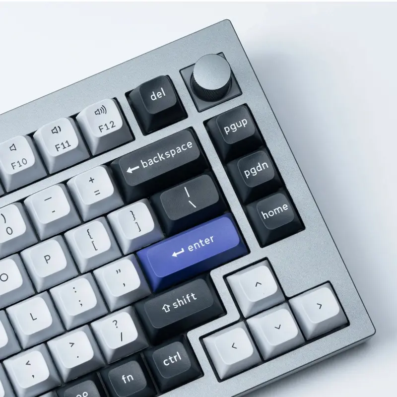 Keychron Double Shot Ksa Pbt Keycap Set - Dark Grey/White Smoke 2