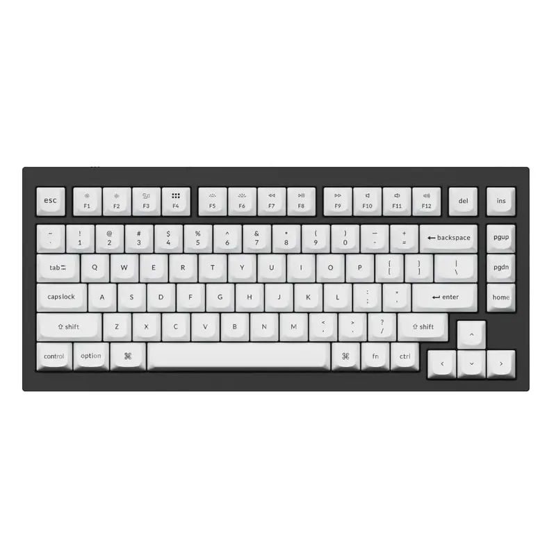 Keychron Double Shot Pbt Osa Full Keycap Set - Black/White 2