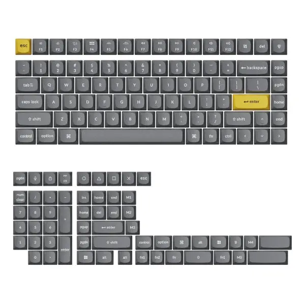 Keychron Double Shot Pbt Osa Full Keycap Set – Dark Grey 1