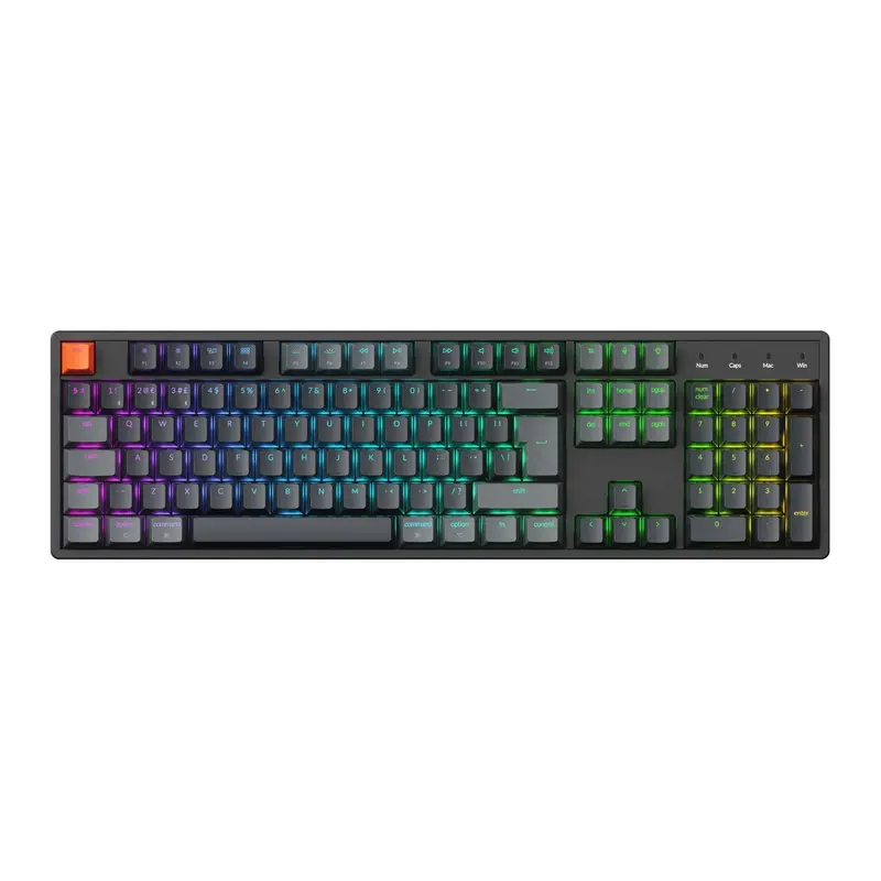 Keychron K10 Qmk Full-Size Rgb Wireless Custom Mechanical Keyboard V.2 (Super Red Switch) – Black 2