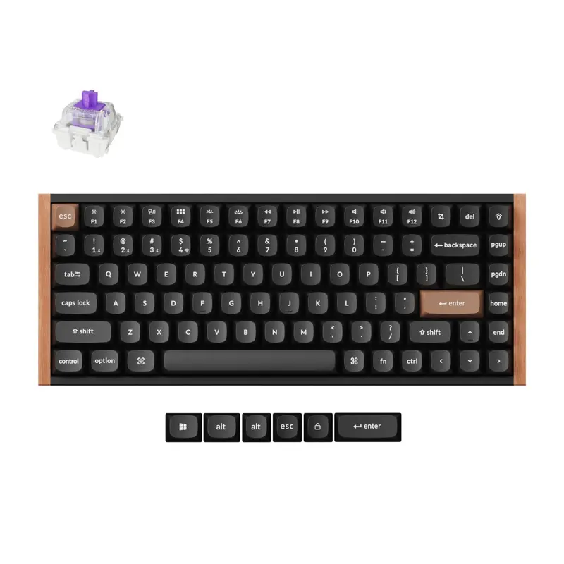 Keychron K2 He Wireless Special Edition Magnetic Custom Keyboard | Nebula Switch – Black 1