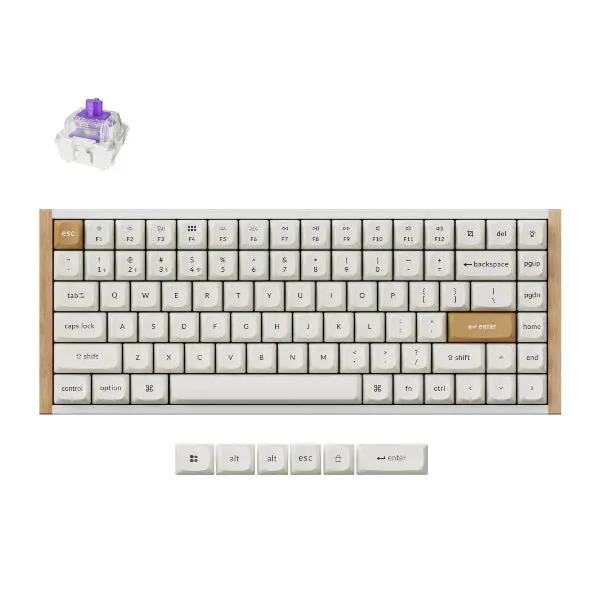 Keychron K2 He Wireless Special Edition Magnetic Custom Keyboard | Nebula Switch – White 1