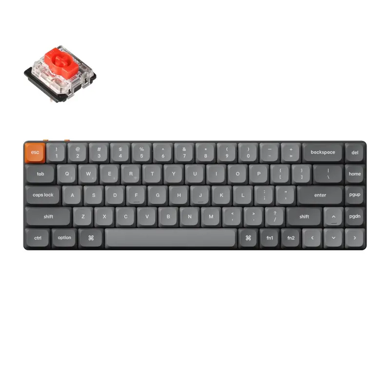 Keychron K7 Max Qmk/Via 65% Wireless Custom Mechanical Keyboard | Red Switches 1