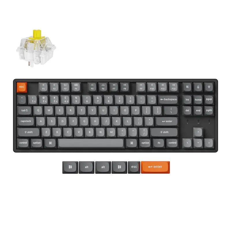 Keychron K8 Max Qmk Wireless Custom Mechanical Keyboard | Banana Switches 1