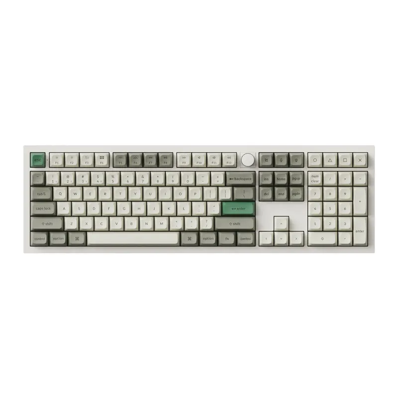 Keychron Q6 Max Qmk/Via Wireless Custom Mechanical Keyboard Ksa Gateron Red Jupiter Switches - Shell White 2