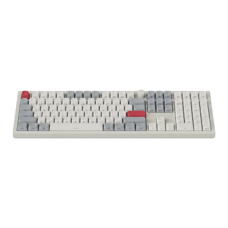 Keychron Q6 Max Qmk/Via Wireless Custom Mechanical Keyboard Osa Gateron Red Jupiter Switches - Shell White 2