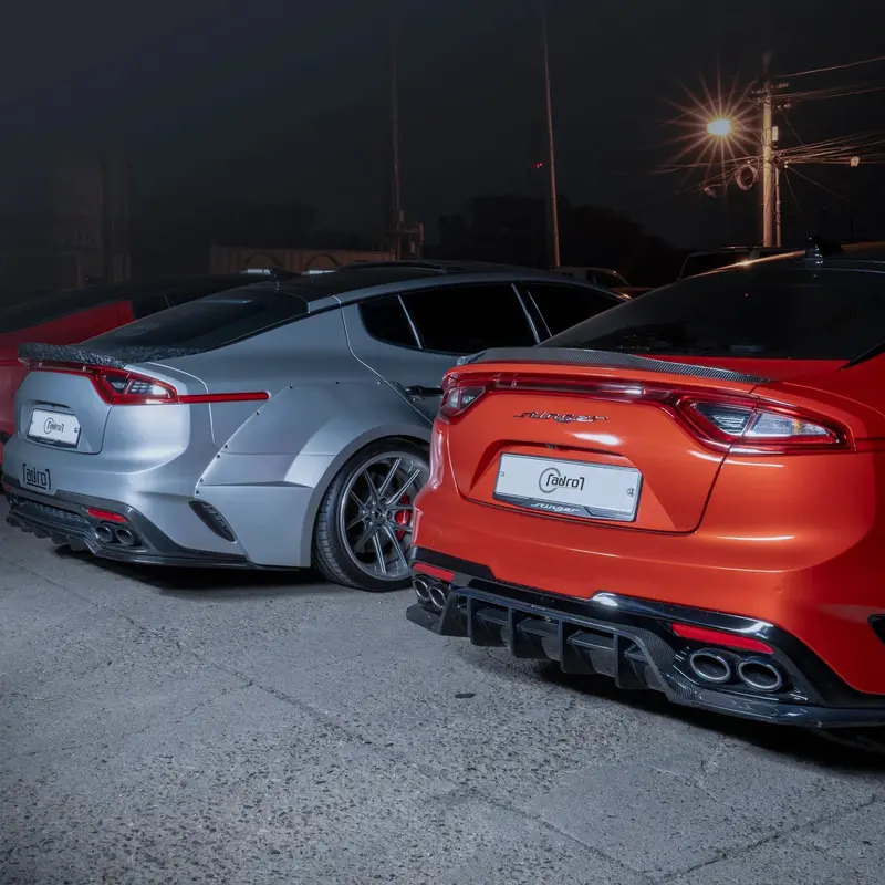 Kia Stinger Carbon Fibre Rear Trunk Lip Spoiler V2 By Adro (2018+) 2