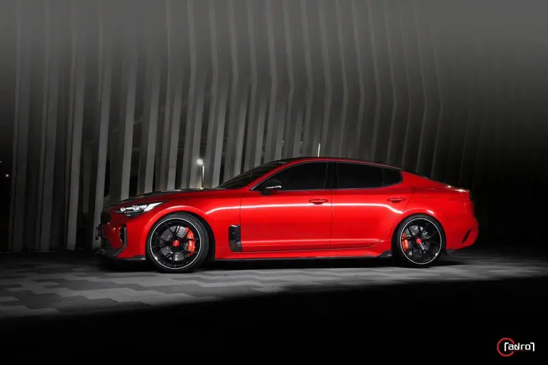 Kia Stinger Carbon Fibre Side Skirts V2 By Adro (2018+) 2