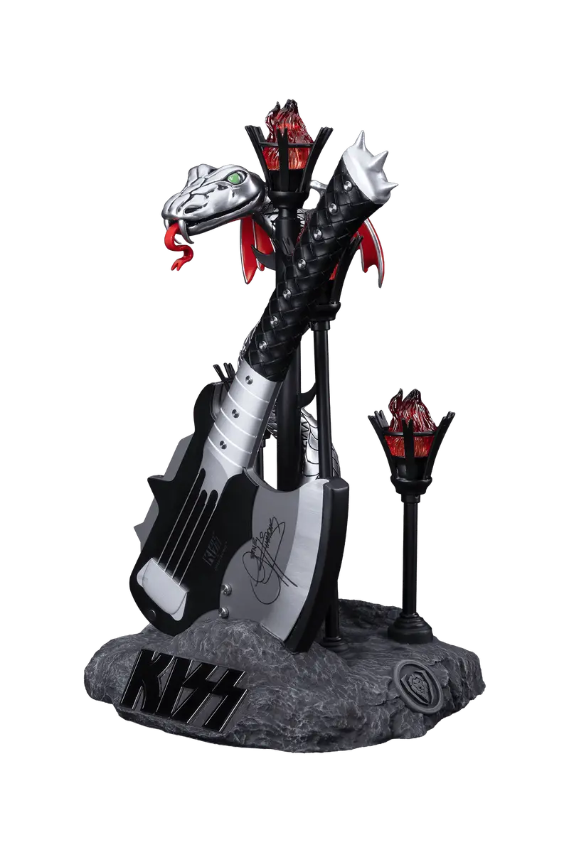Kiss™ X Studioforge™ | Gene Simmons' Hellfire Demon Axe | 7.5” Collector’S Meat Axe & Display Stand 2