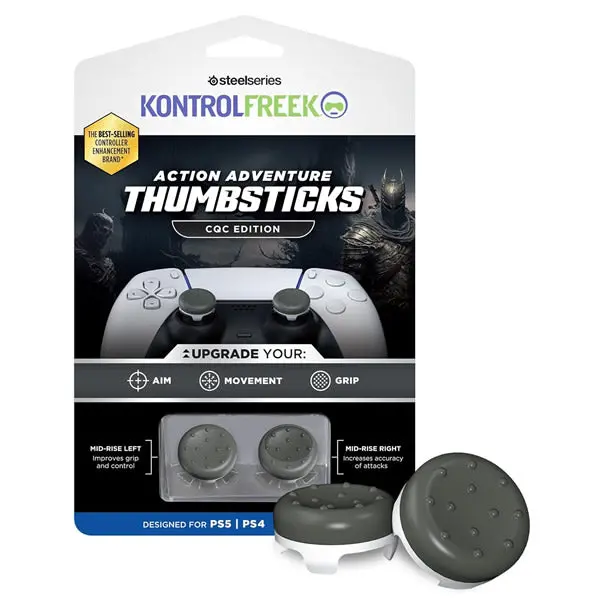 Kontrolfreek Cqc Thumbsticks - (Ps5/Ps4) - Grey-White 1