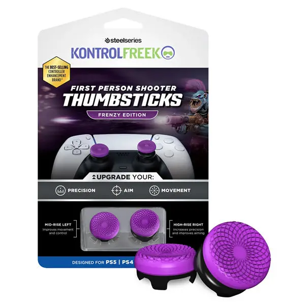 Kontrolfreek Fps Frenzy Thumbsticks For Ps5 & Ps4 Blister Kit - Purple 1