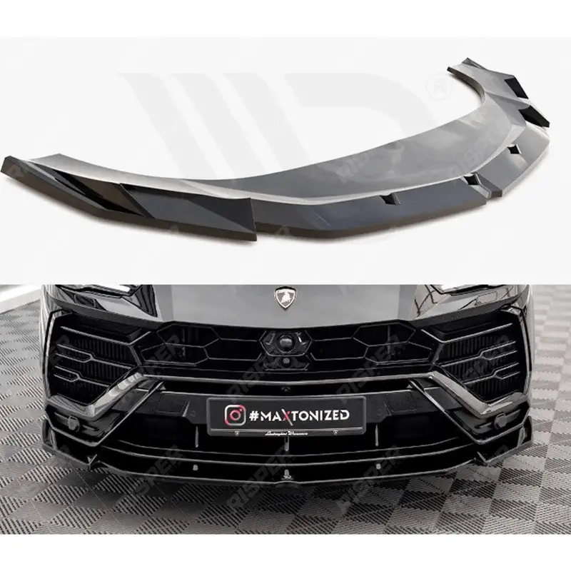 Lamborghini Urus Mk1 - Maxton Front Splitter V1 - In Gloss Black 1