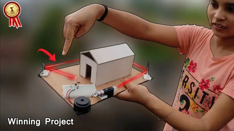 Laser Security Alarm For House Science Project | Laser Ldr Security System Diy Electronics Stem Kit For Students 1