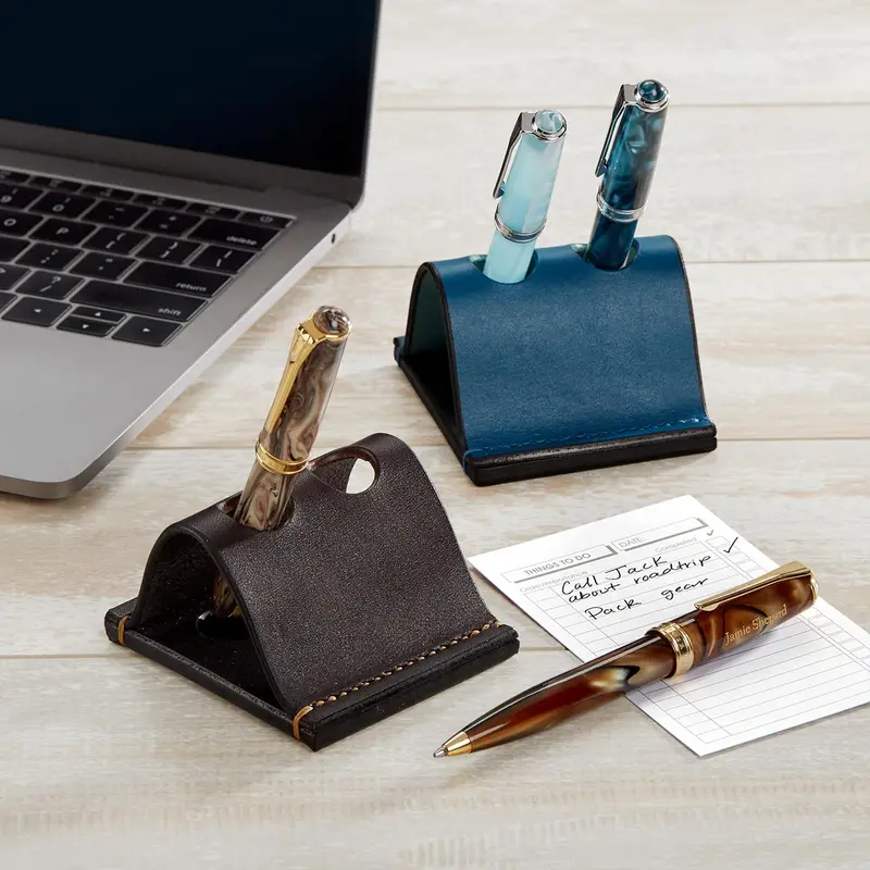 Leather Pen Saddle Duo 1
