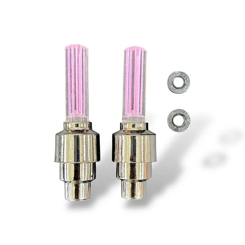 Led Wheel Tire Valve Cap Light For Cycle, Bike & Car | Waterproof Neon Glow Tyre Light (2Pcs) 1