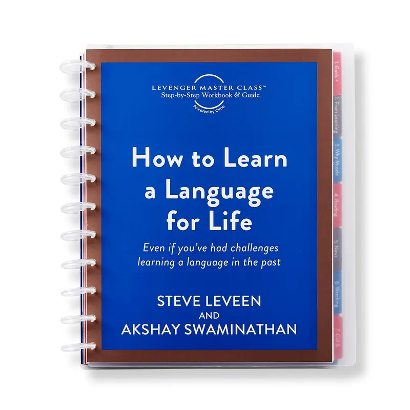 Levenger Master Class How To Learn A Language For Life Circa Workbook 1