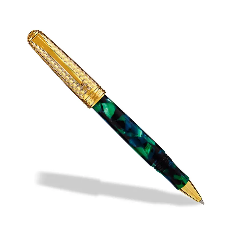 Levenger Wintergreen Herringbone Pen 1