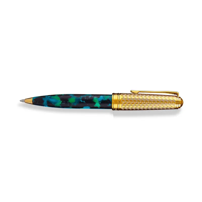 Levenger Wintergreen Herringbone Pen 1