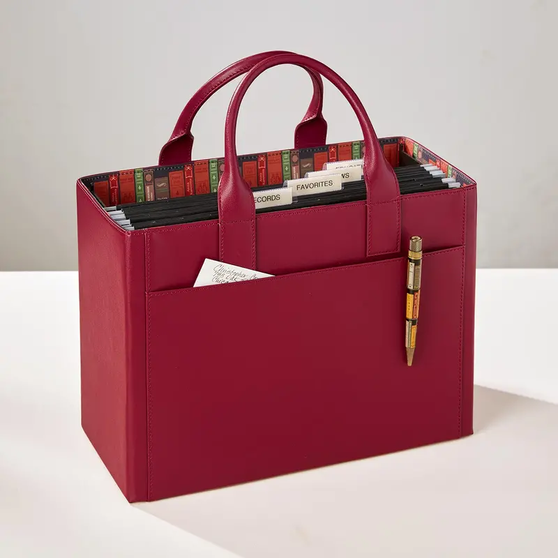 Levtex Levenger Library Portable File Tote 1