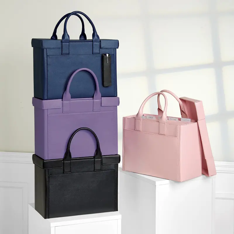 Levtex Portable File Tote With Lid 2