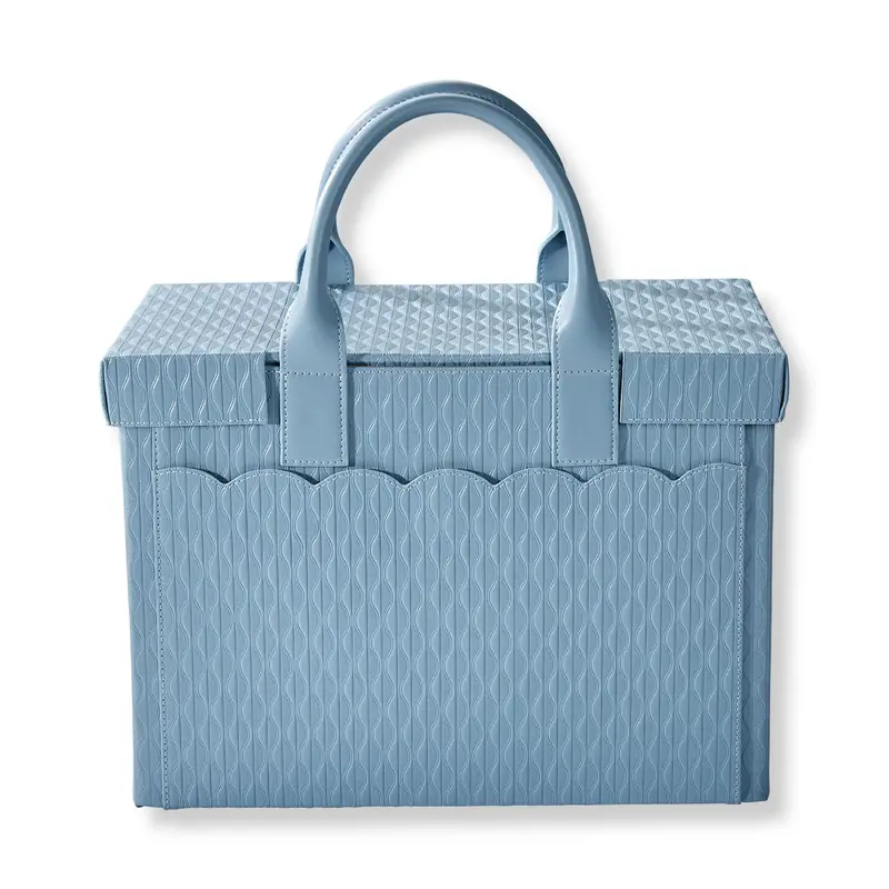 Levtex Scalloped File Tote And Lid 1
