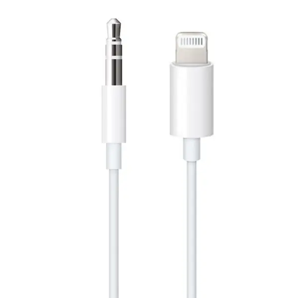 Lightning To 3.5 Mm Audio Cable (1.2M) - White, Model A1879 1