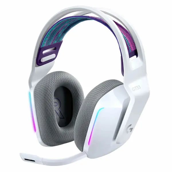 Logitech G733 Lightspeed Wireless Rgb Gaming Headset - White 1