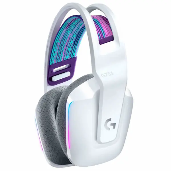 Logitech G733 Lightspeed Wireless Rgb Gaming Headset - White 2