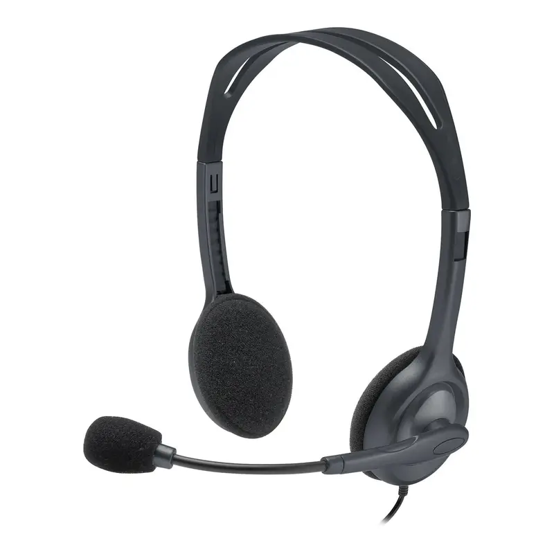 Logitech H111 Multi-Platform Black Wired Stereo Headset 1