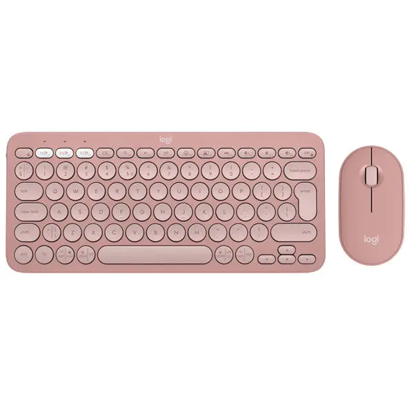 Logitech Pebble 2 Wireless Keyboard And Mouse Combo - Rose 1