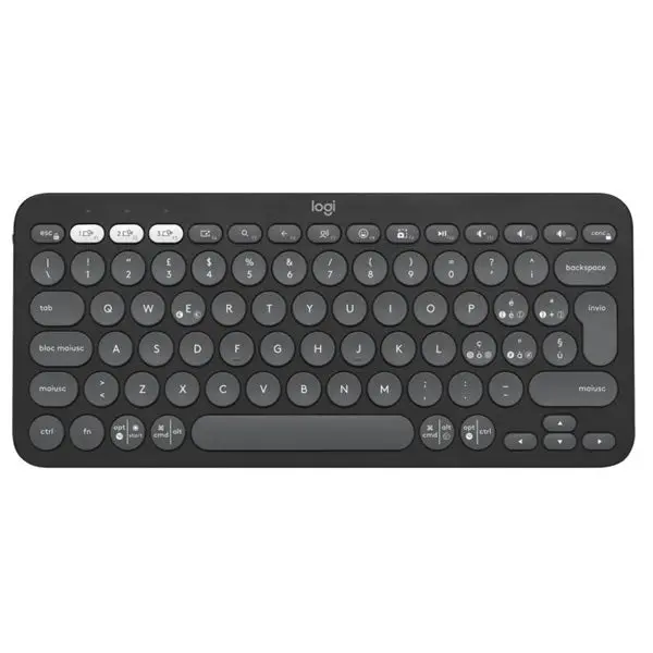 Logitech Pebble Keys 2 K380s Bt Keyboard - Graphite 1