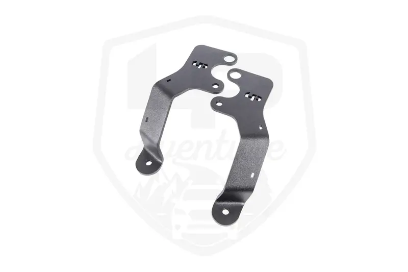 Lp Aventure Hood Light Brackets (Pair) - 2019-2024 Subaru Forester/ 2022-2025 Forester Wilderness / 2020-2024 Subaru Outback / 2022+ Outback Wilderness (Black Powder Coated) 1