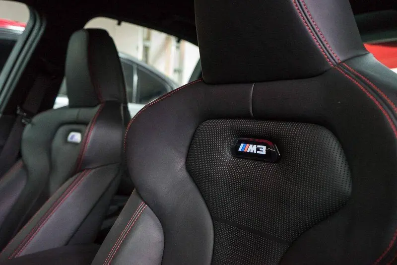 M Performance Black Model Seat Badges For Bmw M3 (2014-2020, F80) 2