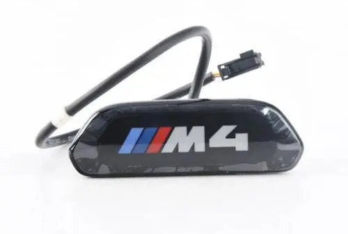 M Performance Black Model Seat Badges For Bmw M4 (2014-2020, F82) 1
