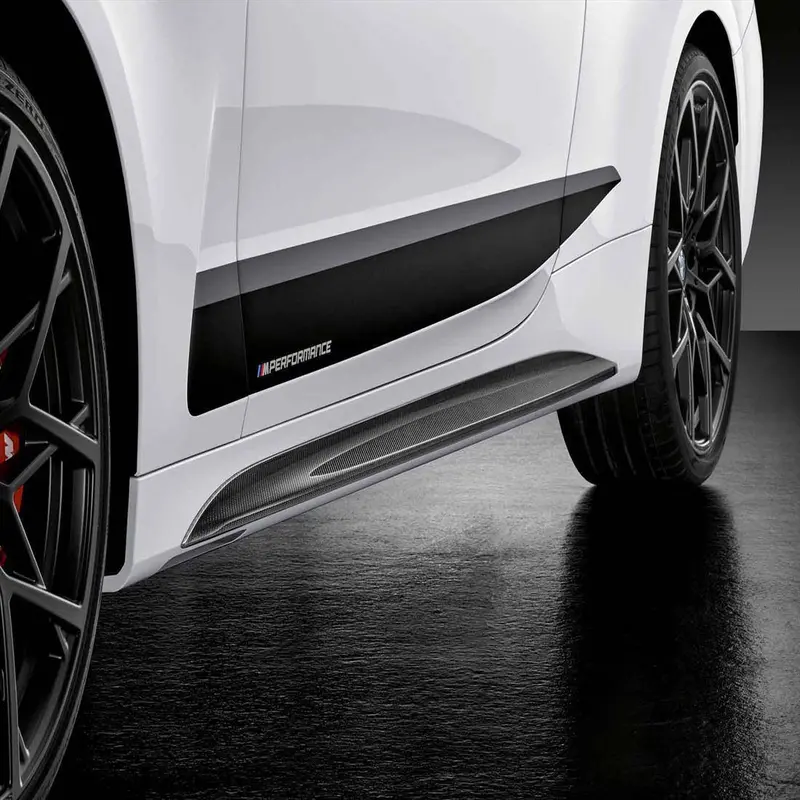 M Performance Carbon Fibre Side Skirt Attachments For Bmw 4 Series (2020+, G22) 1