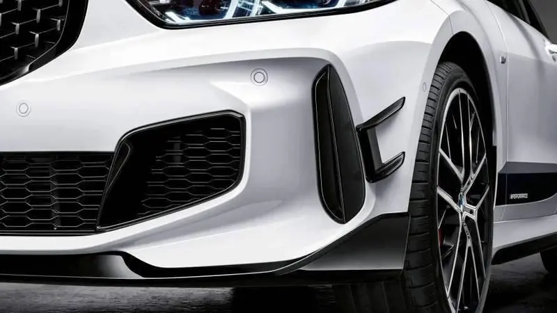 M Performance Gloss Black Front Bumper Inserts For Bmw 1 Series & M135i (2019-2024, F40) 2