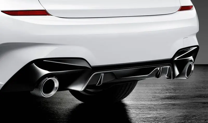 M Performance Gloss Black Rear Diffuser Trim For Bmw 3 Series (2018+, G20 G21) 2