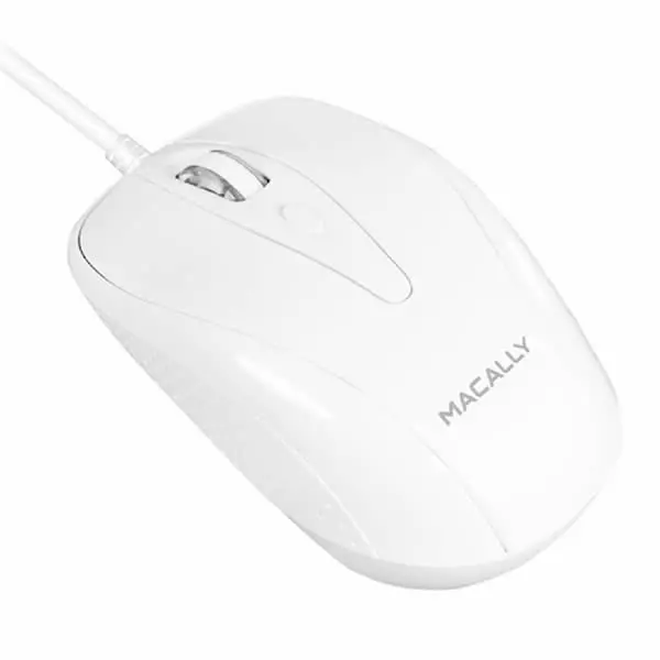 Macally 3 Button Optical Usb-C Mouse - White 2