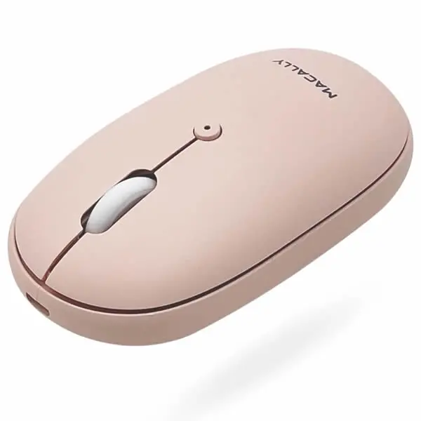 Macally Rechargeable Bluetooth Optical Mouse For Mac And Pc - Pink 1