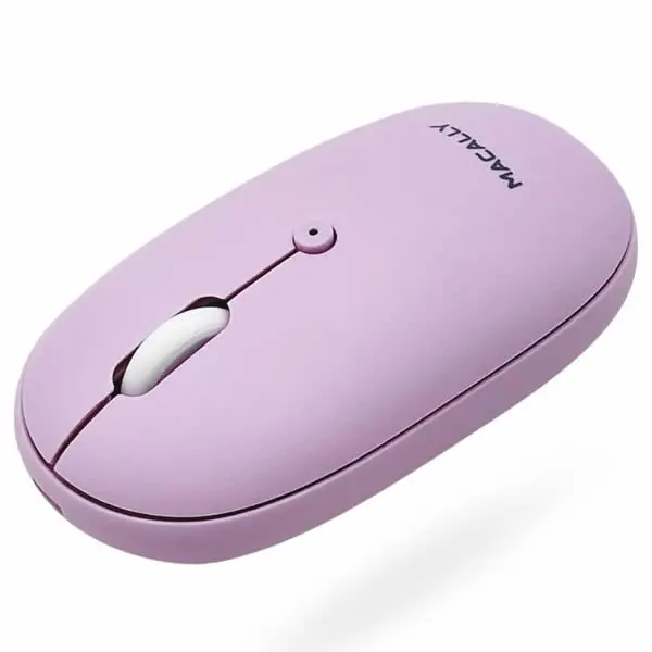 Macally Rechargeable Bluetooth Optical Mouse For Mac And Pc - Purple 1