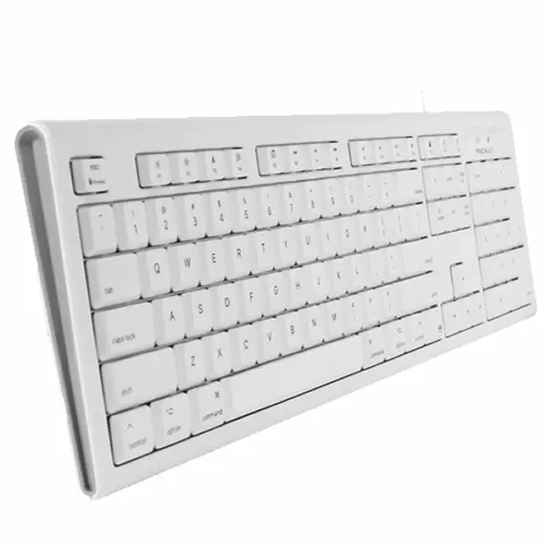 Macally Spill Proof Usb Keyboard For Mac - White 2