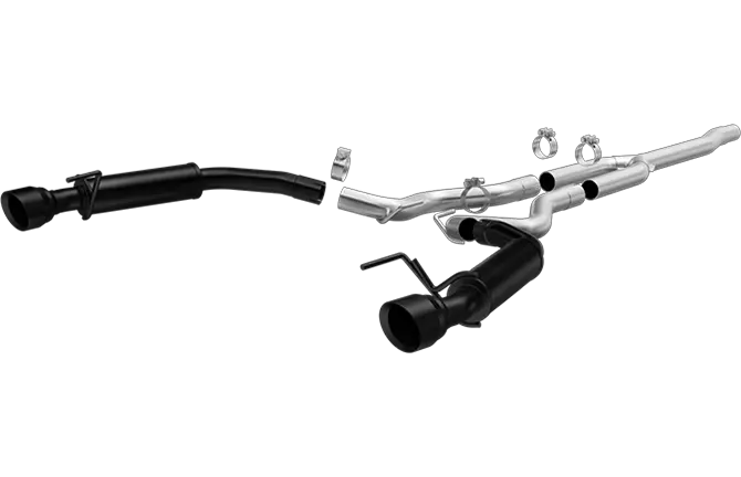 Magnaflow Cat Back Competition Stainless Exhaust System (Black Tips) 2015-2023 Ford Mustang 4 Cylinder Ecoboost (2.3L) 1