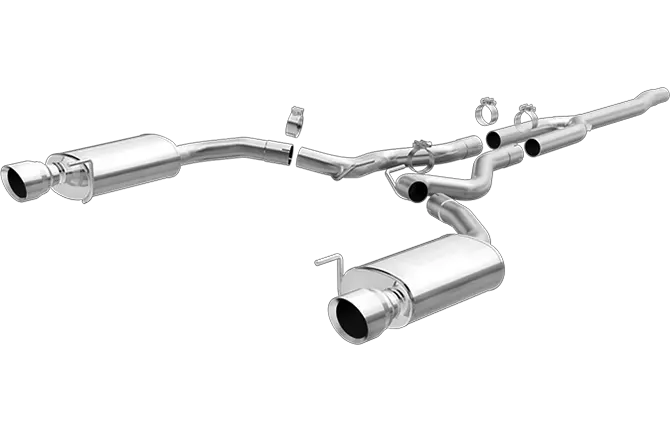 Magnaflow Cat Back Street Stainless Exhaust System 2015-2023 Ford Mustang 4 Cylinder Ecoboost 2.3L 1