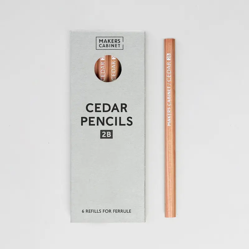 Makers Cabinet Cedar Pencils (Set Of 6) 1